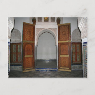 Bahia Palast ...eine Tür Postkarte
