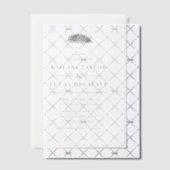 Bahia Simple Modern Minimal Palm Leaf Wedding Pergament Einladungen (Versetzt (Einladung))