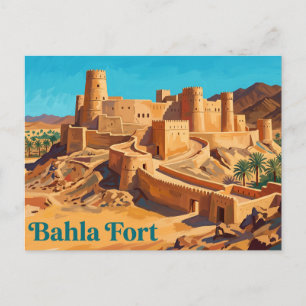 Bahla-Festung Oman Postkarte