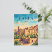 Bahla-Festung Oman Postkarte (Stehend Vorderseite)