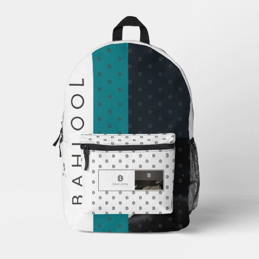 BAHLOOL BEDRUCKTER RUCKSACK (Vorderseite)