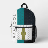 BAHLOOL BEDRUCKTER RUCKSACK (Vorderseite)