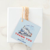 Bahn Birthday Square Danke Tag Chugga Chugga Geschenkanhänger (Beispiel)