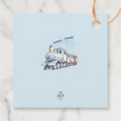 Bahn Birthday Square Danke Tag Chugga Chugga Geschenkanhänger (Rückseite)