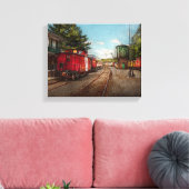 Bahn - Caboose - Fahrkarten bitte Leinwanddruck (Insitu (Wohnzimmer))