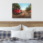 Bahn - Caboose - Fahrkarten bitte Leinwanddruck (Insitu (Schlafzimmer))