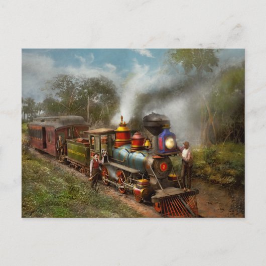 Bahn - Die Himmelsbahn 1896 Postkarte (Vorderseite)