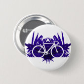 Bahn-Fahrrad auf Veilchen Button (Vorne & Hinten)