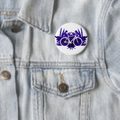 Bahn-Fahrrad auf Veilchen Button (Beispiel)