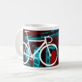 Bahn-Fahrrad Berlin - rotes Blau Kaffeetasse (Vorderseite Links)
