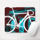 Bahn-Fahrrad Berlin - rotes Blau Mousepad (Mit Mouse)