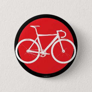 Bahn-Fahrrad - roter Punkt Button