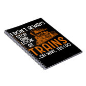 Bahn Funny Trainspotter Bahn Lover Bahn Notizblock (Rechte Seite)