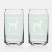 Bahn für ein Jahr, der für eine Hundeglasur zur Le Dosenglas (Rückseite)