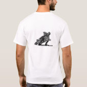 Bahn-Handzeichnen des Schmutzes 1wheelfelons T-Shirt (Rückseite)