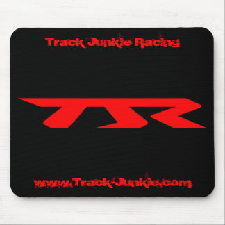 Bahn-Junkie, der schwarzes (TJR) mousepad läuft