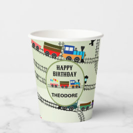 Bahn-Kids-Zug & Tracks-Papiertasse Pappbecher