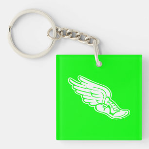Bahn-Logo-AcrylSchlüsselanhänger-Grün Schlüsselanhänger