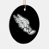 Bahn-Logo-Verzierungs-Schwarzes Keramik Ornament (Rechts)