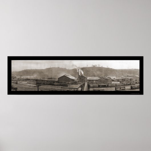 Bahn Lynchburg VA Foto 1909 Poster (Vorne)