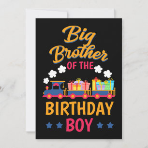 Bahn Party Bahn Großer Bruder der Geburt Einladung