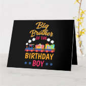 Bahn Party Bahn Großer Bruder der Geburt Karte (Gelbe Blume)