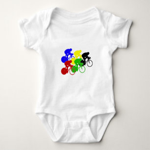 Bahn-radfahrenRadrennen-Fahrrad-Reiter Baby Strampler