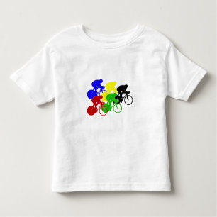 Bahn-radfahrenRadrennen-Fahrrad-Reiter Kleinkind T-shirt