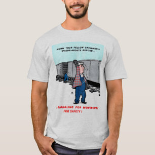 Bahn Sicherheit hat Vorrang Vintage T-Shirt