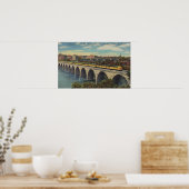 Bahn - Stone Arch Bridge überqueren Poster (Küche)