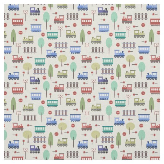 Bahn und Bahn  Stoff (Muster)