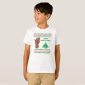 Bahn Z Sasquatch fröhliche Squatchmas Bigfoot T-Shirt (Vorne ganz)