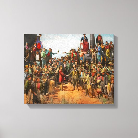 Bahn - Zivil - Das Champagner-Foto 1869 Leinwanddruck (Vorderseite)