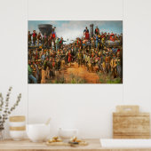 Bahn - Zivil - Das Champagner-Foto 1869 Poster (Küche)