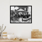 Bahnbahnübergang Hannover, PA 1863 Poster (Küche)