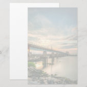 Bahnbrücke Rockaway Briefpapier (Vorne/Hinten)