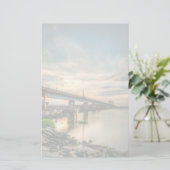 Bahnbrücke Rockaway Briefpapier (Stehend Vorderseite)