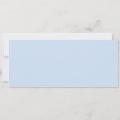 Bahnfahrkarte laden - Blau ein Einladung (Rückseite)