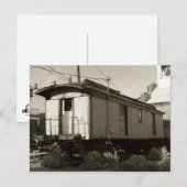 Bahnfahrkarte Postkarte (Vorne/Hinten)