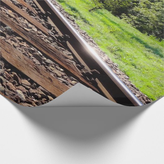 Bahnfahrt, Packpapier (Ecke)