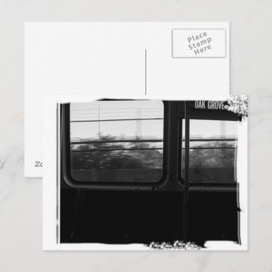 Bahnfenster Postkarte (Vorne/Hinten)