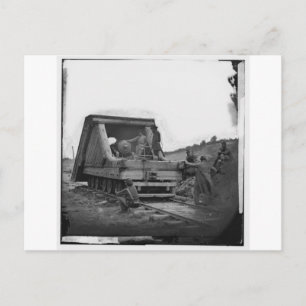 Bahngewehr, ziviler Krieg, circa 1864 Postkarte