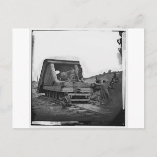 Bahngewehr, ziviler Krieg, circa 1864 Postkarte