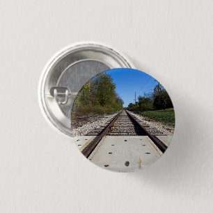 Bahngleise Landschaftliche Fotografie Button