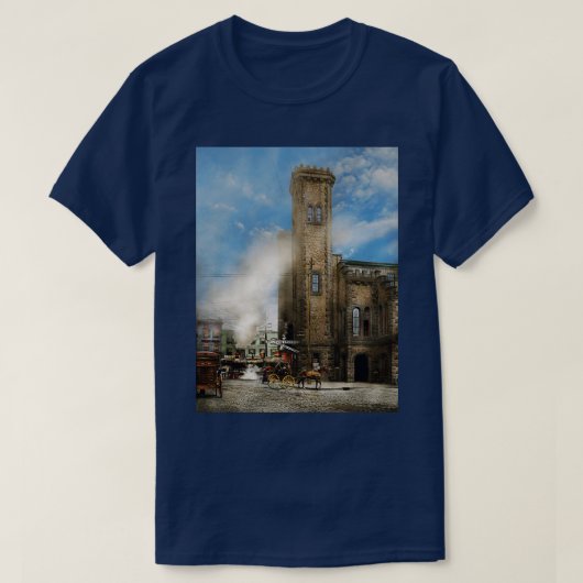 Bahnhof Achten Sie auf den Zug 1910 T-Shirt (Design vorne)