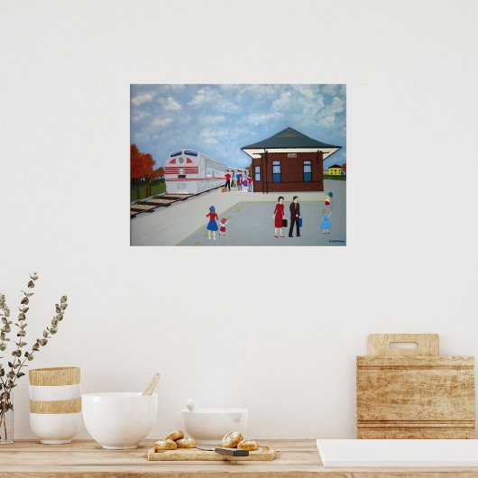 Bahnhof Alton Poster (Küche)