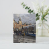 Bahnhof Amsterdam Postkarte (Stehend Vorderseite)