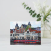 Bahnhof Amsterdam Postkarte (Stehend Vorderseite)