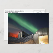 Bahnhof Amundsen-Scott South Pole, Antarktis Postkarte (Vorne/Hinten)
