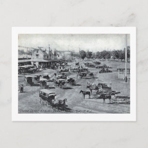 Bahnhof, Asbury Park, New Jersey Vintage Postkarte